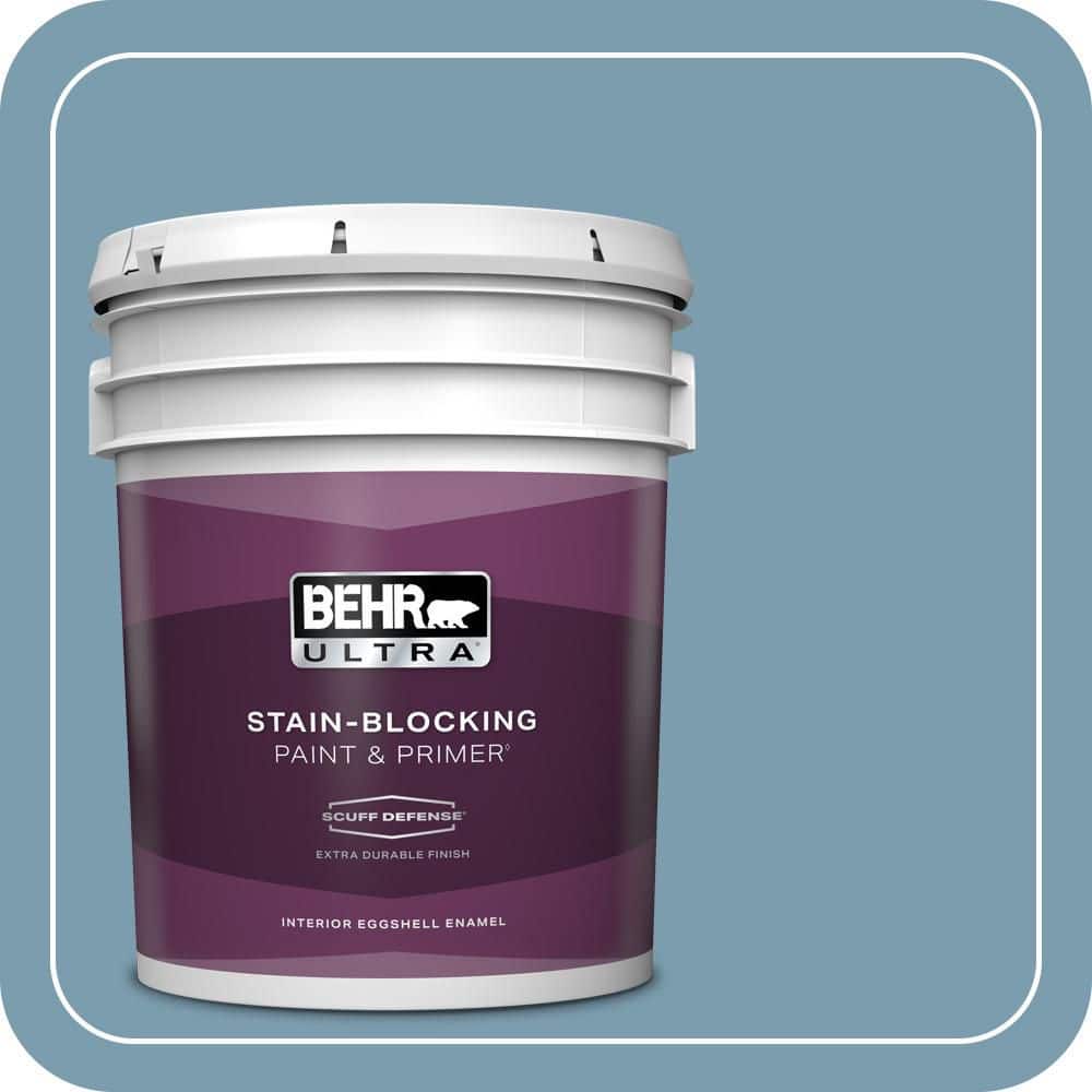 BEHR ULTRA 5 gal. #550F-4 Cool Dusk Extra Durable Eggshell Enamel Interior Paint & Primer