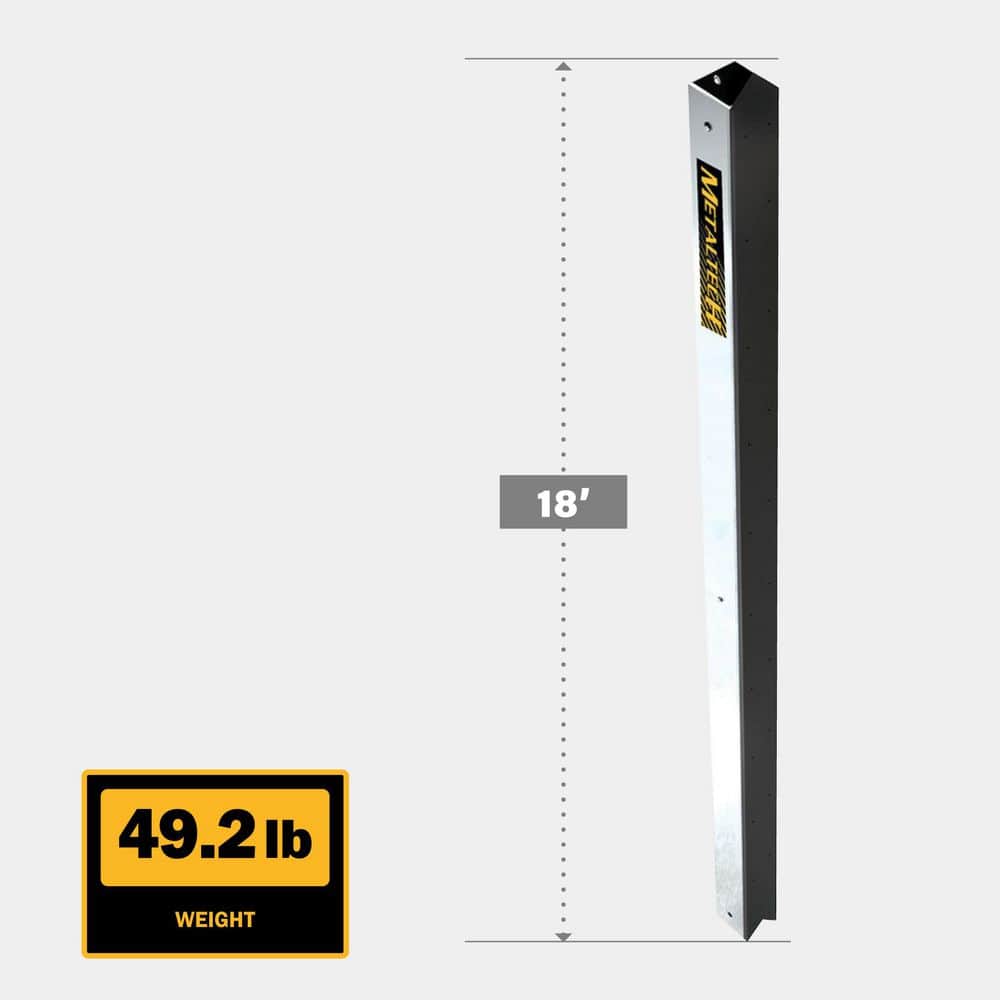 MetalTech Ultra-Jack Pro 18 ft. Aluminum Pro Pole for the Ultra-Jack Aluminum Scaffolding System (3)