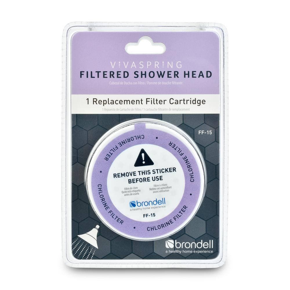 Brondell VivaSpring Shower Head Filter Replacement Cartridge (3)