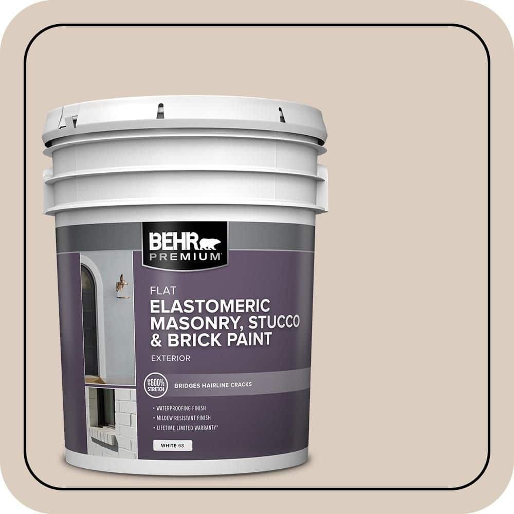 BEHR PREMIUM 5 gal. #MS-13 Aspen Elastomeric Masonry, Stucco and Brick Exterior Paint