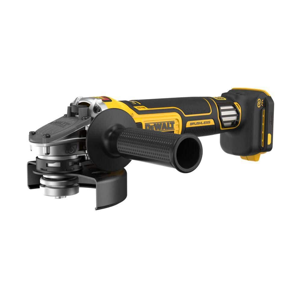 DEWALT 20-Volt Max XR Brushless Cordless 4-1/2 in. - 5 in. Variable Speed Angle Grinder with Slide Switch (Tool Only) (1)