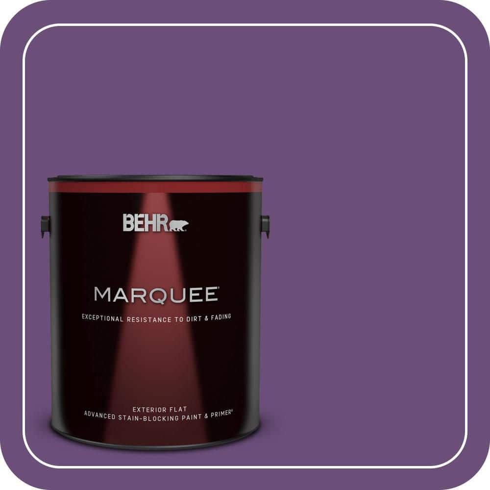 BEHR MARQUEE 1 gal. #660B-7 Exotic Purple Flat Exterior Paint & Primer (1)