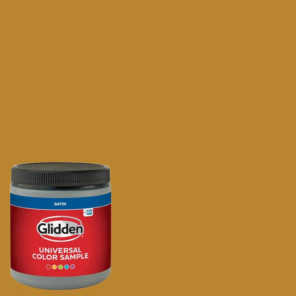 Glidden 8 oz. PPG1208-7 Gothic Gold Satin Interior Paint Sample