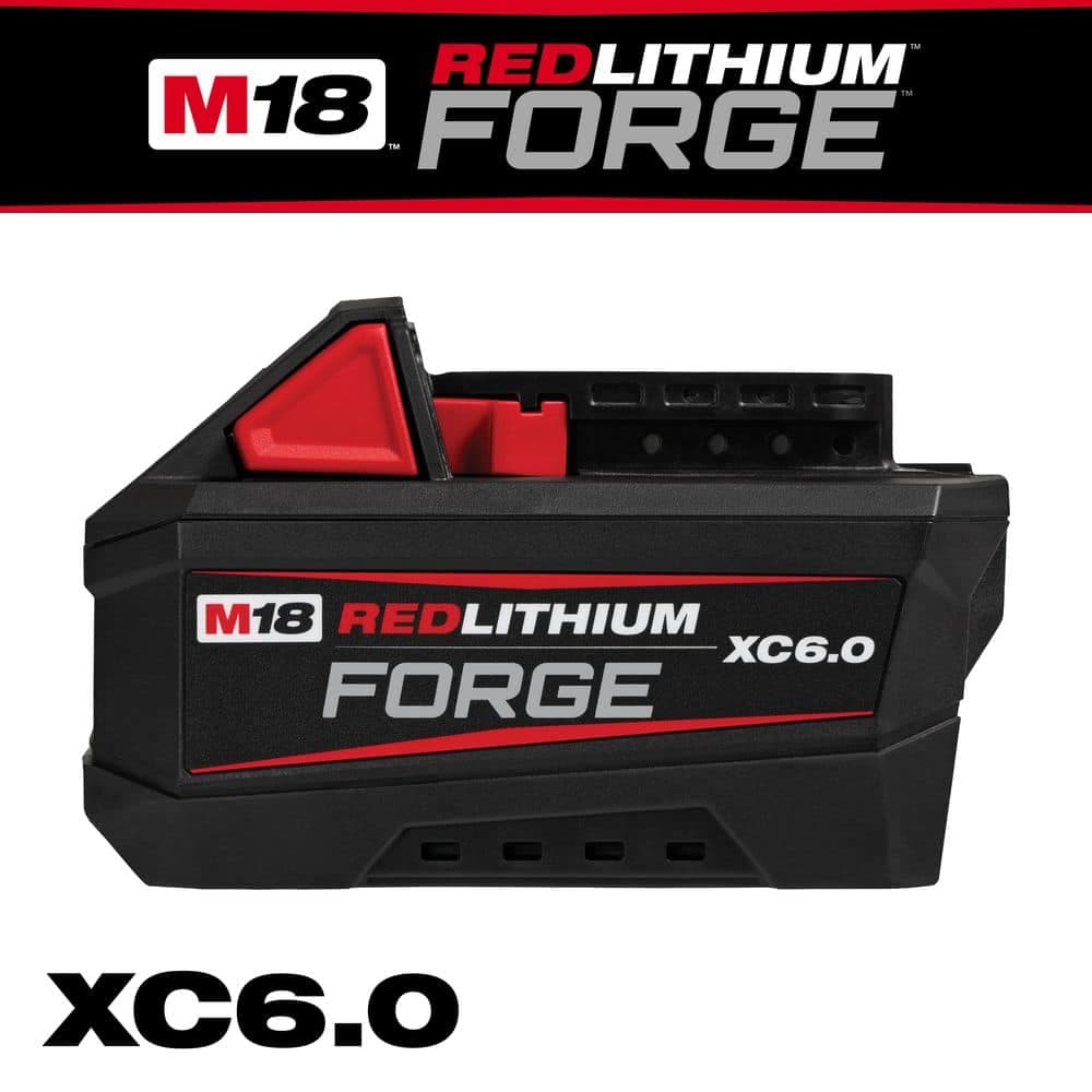 Milwaukee M18 18V Lithium-Ion REDLITHIUM FORGE 6.0 Ah Battery Pack (2-Pack) (2)