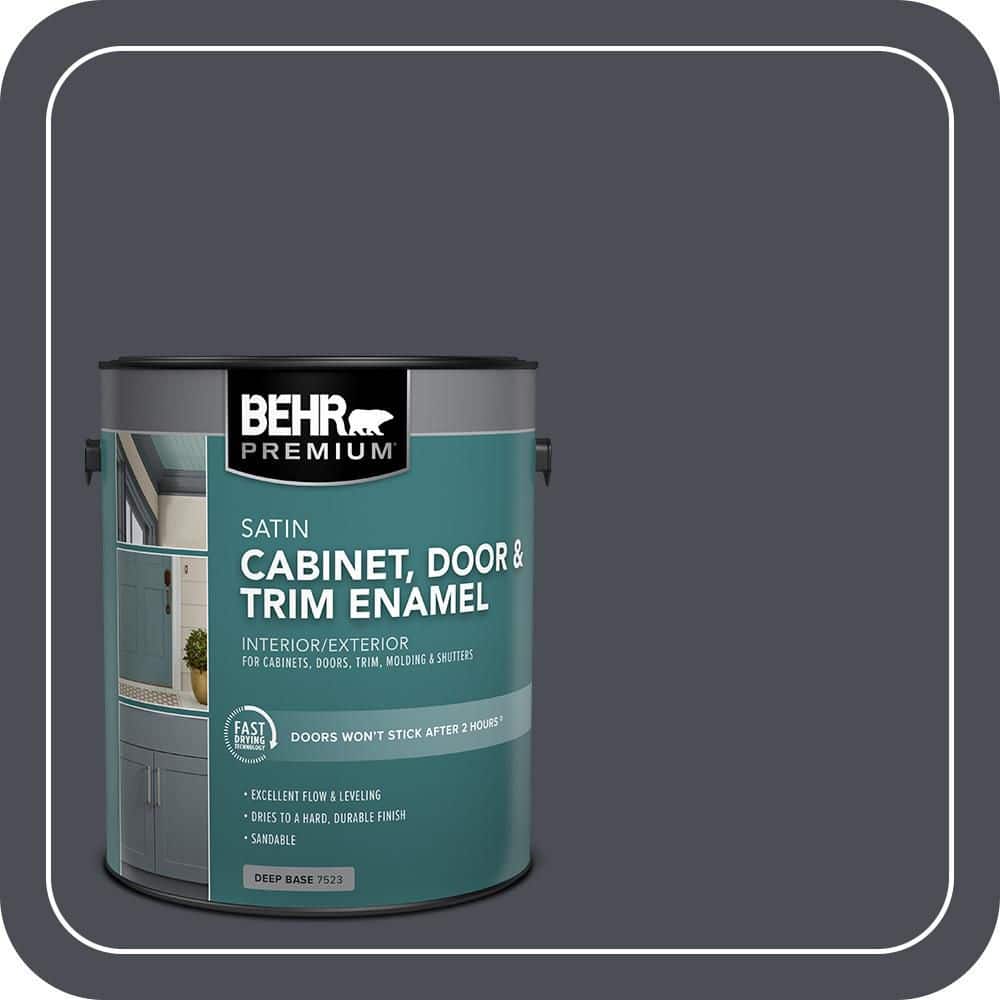 BEHR PREMIUM 1 gal. #PPU15-20 Poppy Seed Satin Enamel Interior/Exterior Cabinet, Door & Trim Paint (1)
