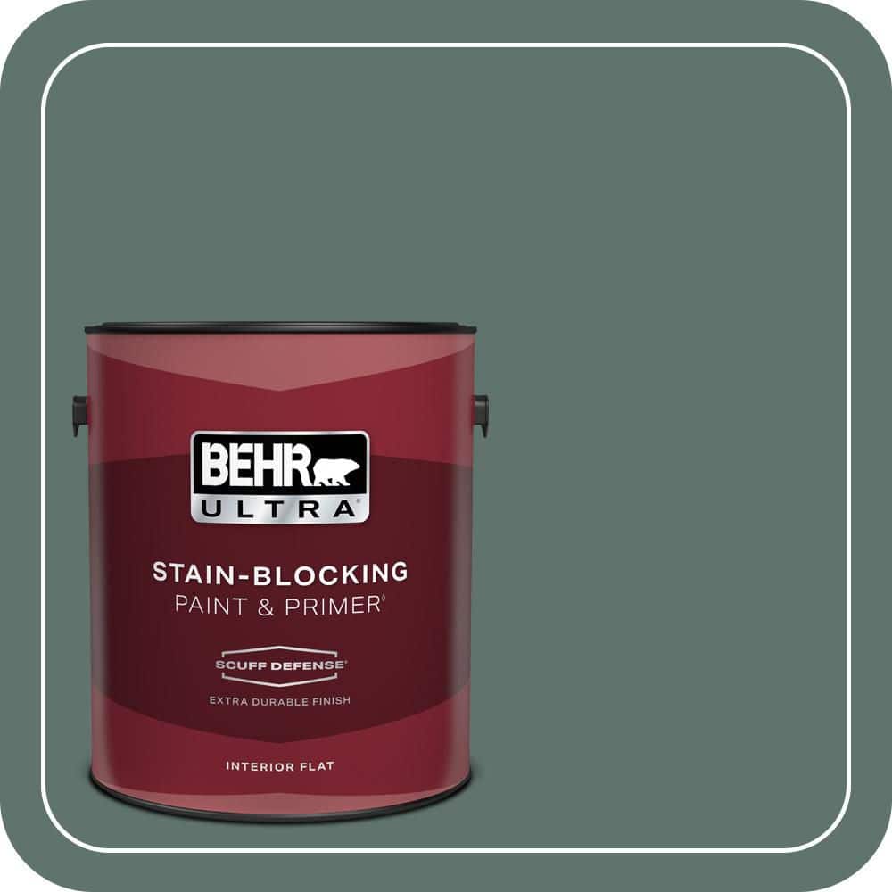 BEHR ULTRA 1 gal. #PPU12-17 Cameroon Green Extra Durable Flat Interior Paint & Primer (1)