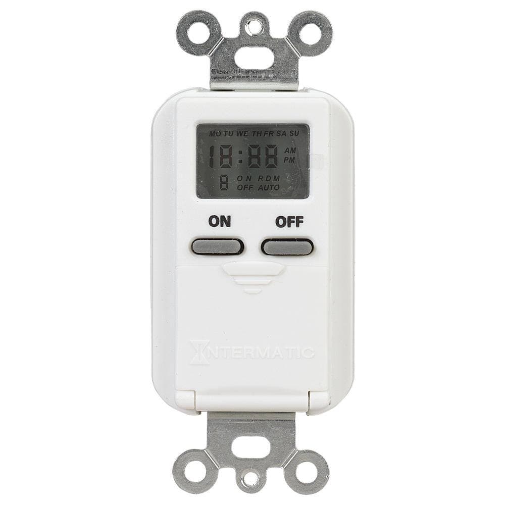 Intermatic 15 Amp Decorator Auto-Off In-Wall Digital Timer (2)