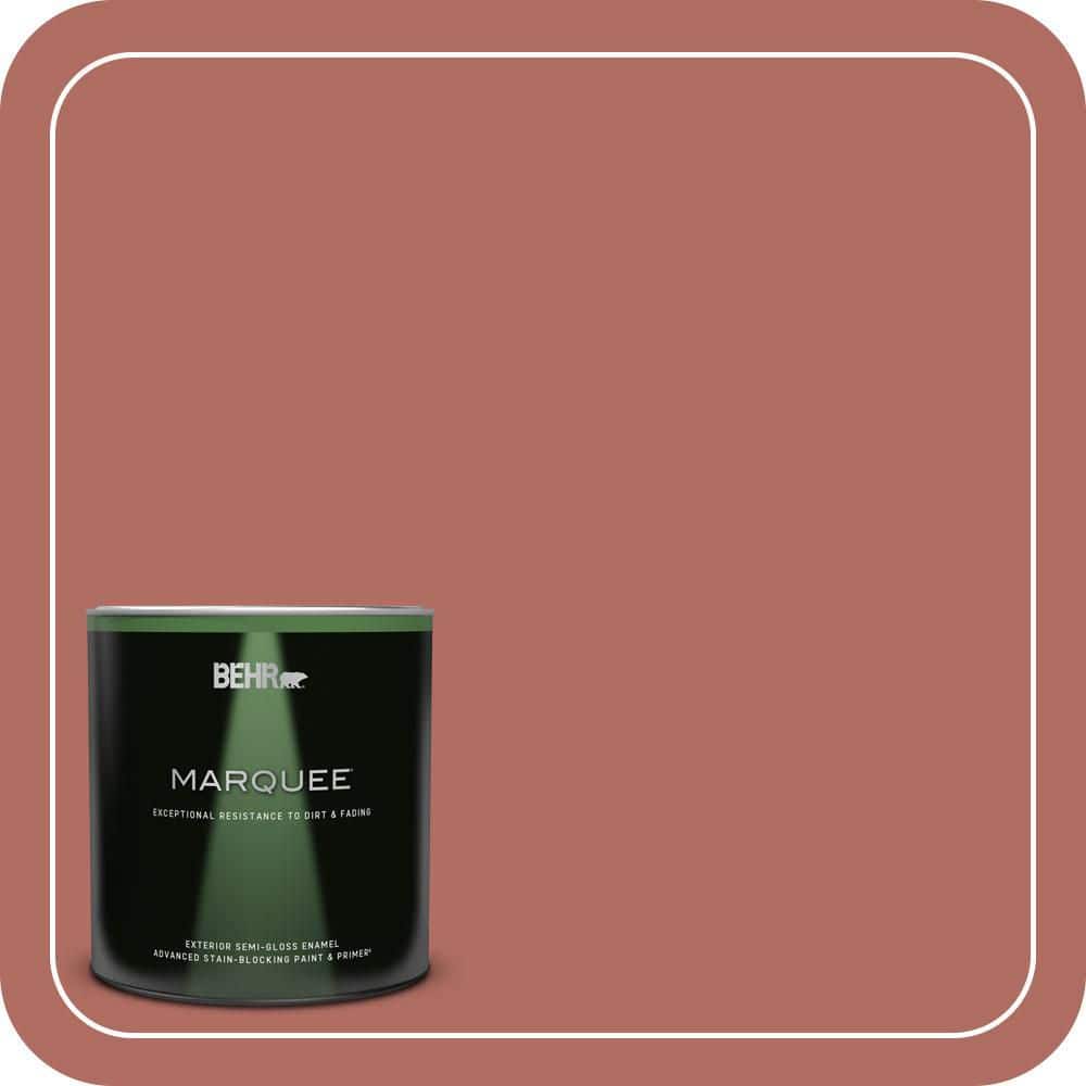 BEHR MARQUEE 1 qt. #MQ1-22 Scene Stealer Semi-Gloss Enamel Exterior Paint & Primer
