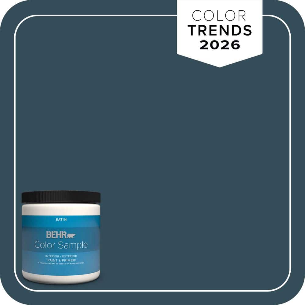 BEHR PREMIUM PLUS Home Decorators Collection #HDC-CL-28 Nocturne Blue Enamel Low Odor & Primer (1)