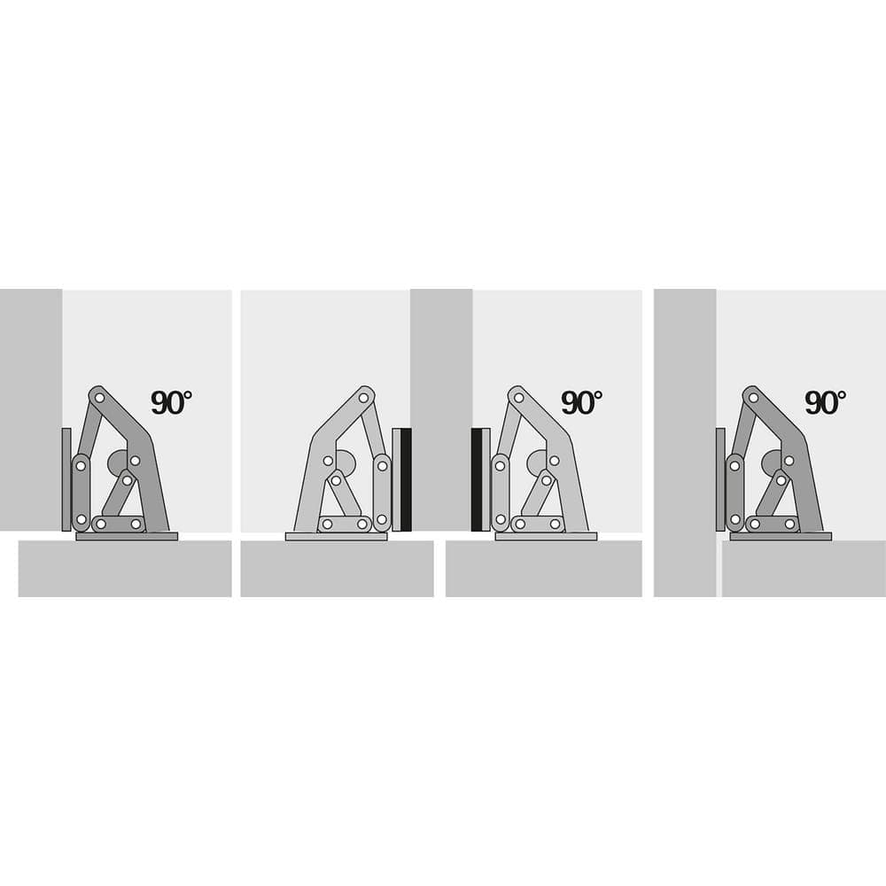 Hettich Surface Mount Nickel Mini Hinge (24-Pack) (2)