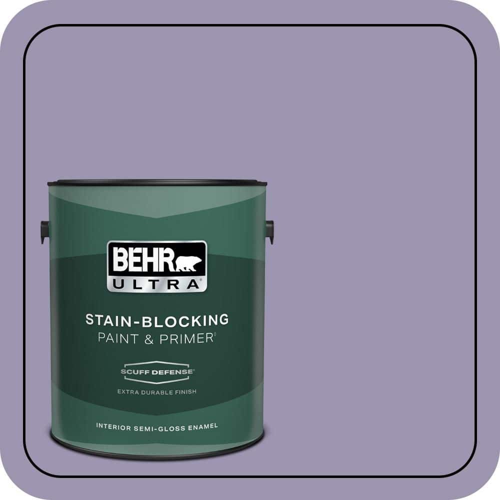 BEHR ULTRA 1 gal. #S570-4 Night Music Extra Durable Semi-Gloss Enamel Interior Paint & Primer