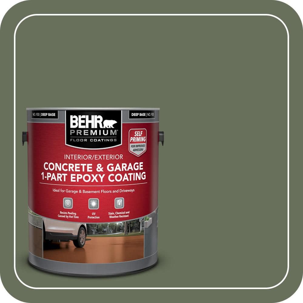 BEHR PREMIUM #N390-6 Self-Priming 1-Part Epoxy Satin Interior/Exterior Concrete and Garage Floor Paint (1)
