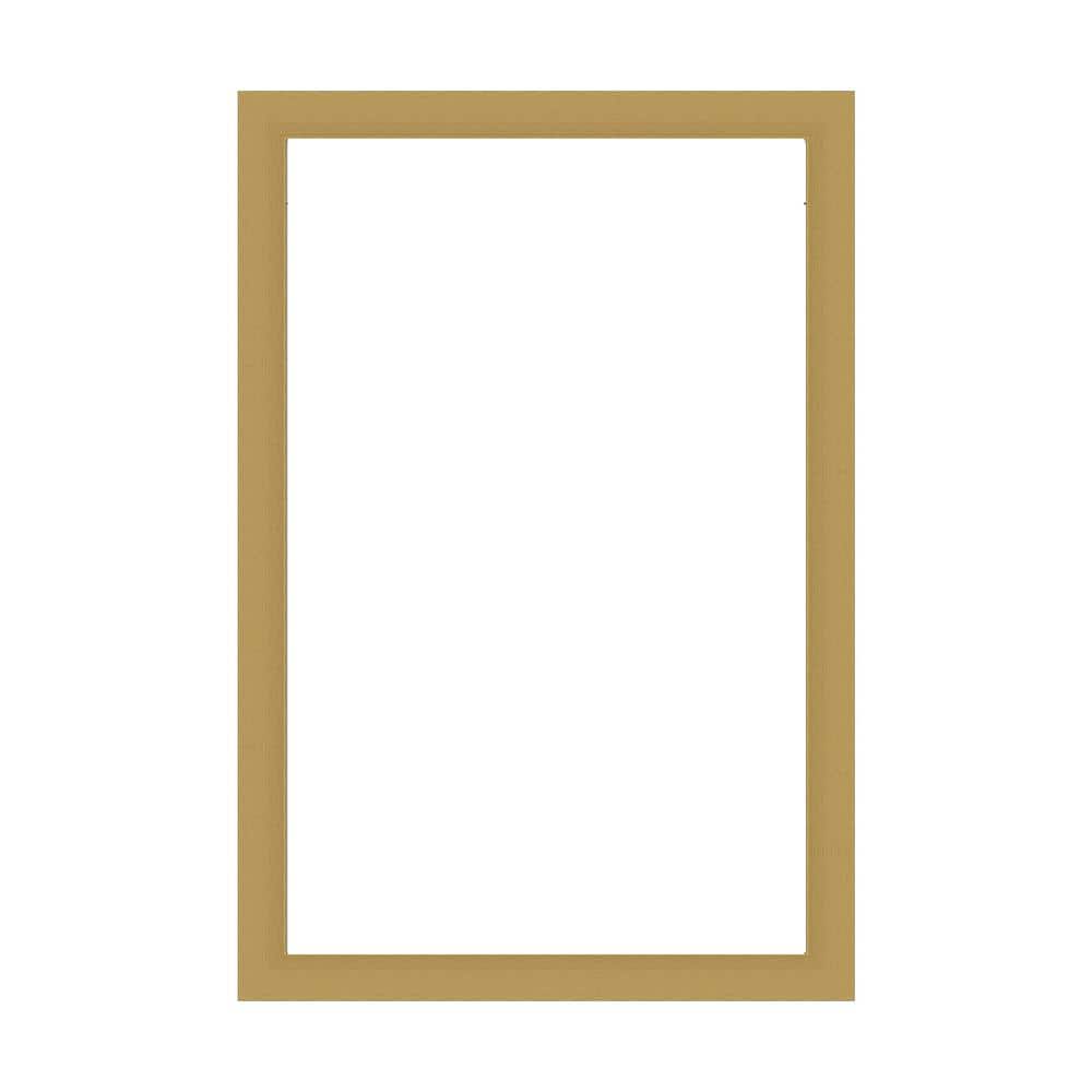 Amanti Art Mirror Makeover Grace Brushed Gold 25.25 in. W x 37.25 in. H Bathroom Mirror Frame Border Kit-Fits a 24x36 mirror (1)