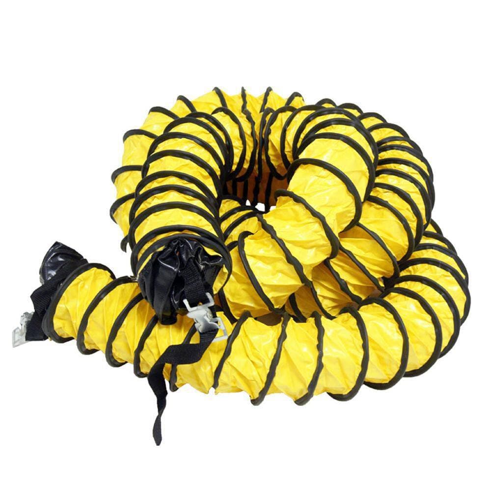 Rubber-Cal D 25 ft. Coil Flexible Ducting Air Ventilator Yellow (3)