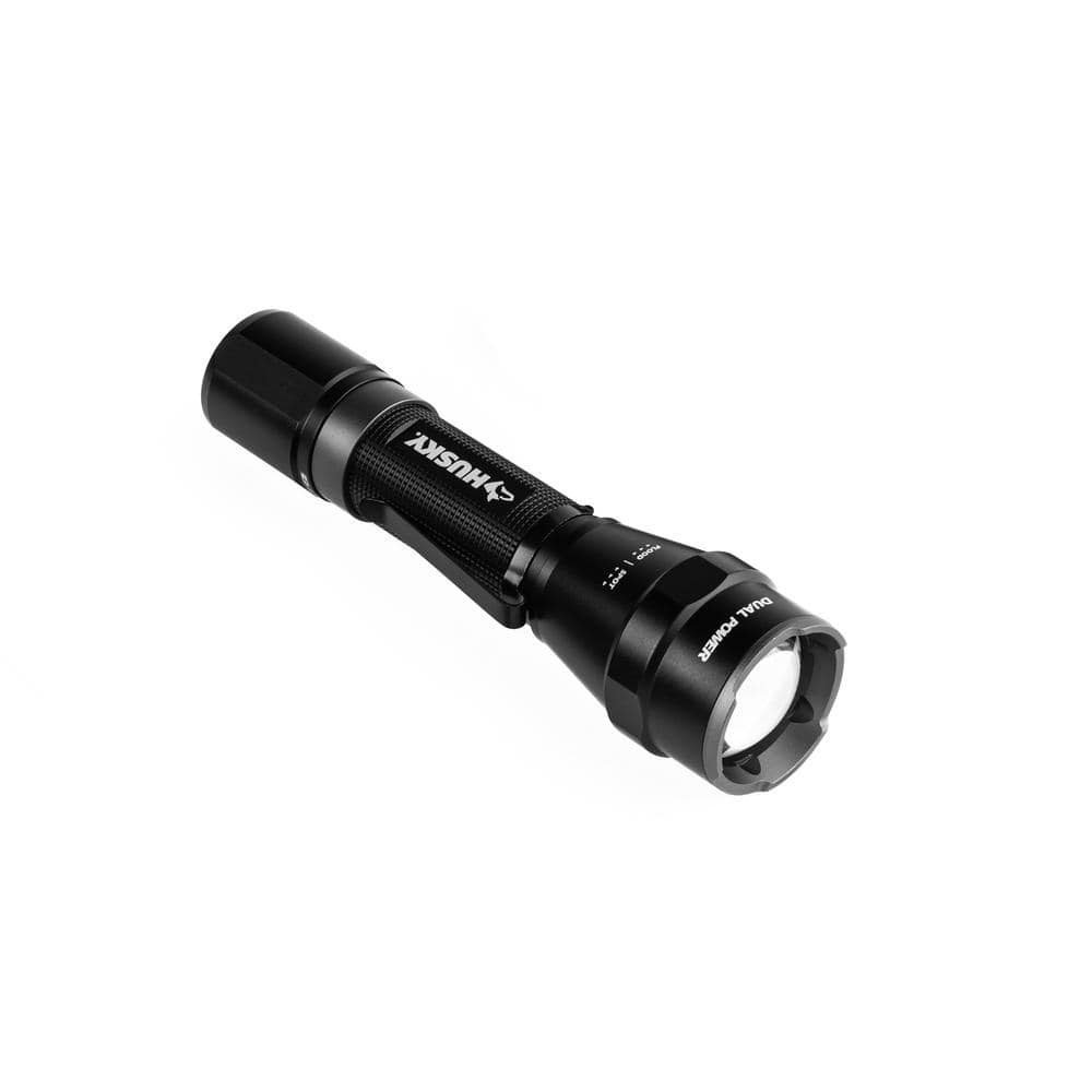 Husky 2000 Lumens Dual Power LED Rechargeable Tactical Focusing Flashlight (4)