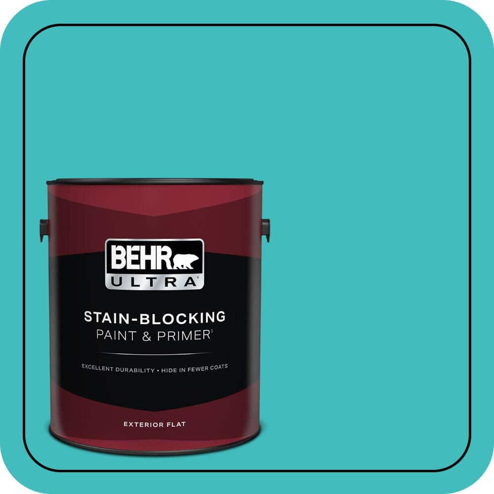 BEHR ULTRA 1 gal. #P460-4 Lagoon Rock Flat Exterior Paint & Primer
