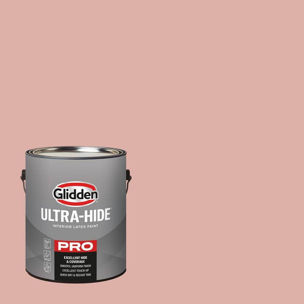 Glidden Ultra-Hide 1 gal. PPG1058-4 Mesa Pink Satin Interior Paint (1)