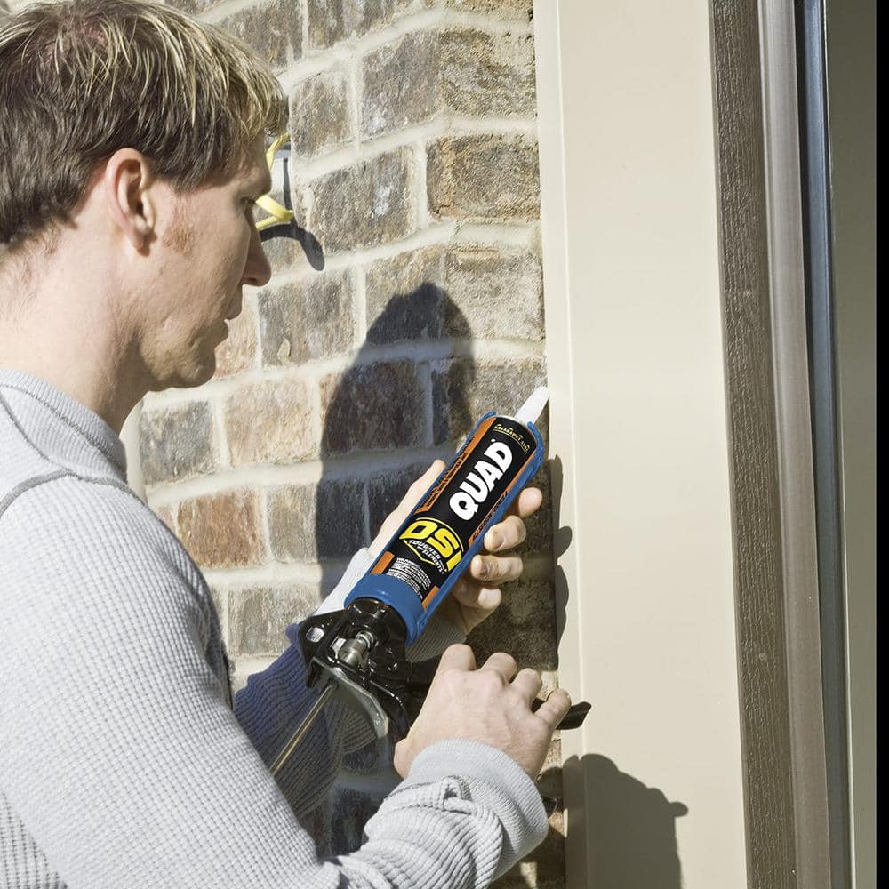 OSI QUAD Advanced Formula 10 fl. oz. Brown #201 Window Door and Siding Sealant (12-Pack) (3)