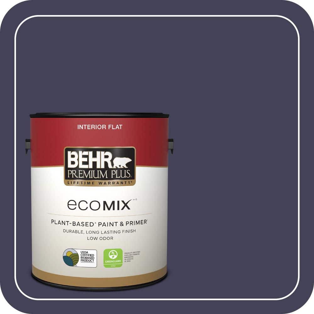 BEHR PREMIUM PLUS 1 gal. #PPU16-20 Renaissance Flat EcoMix Plant-Based Interior Paint & Primer (1)