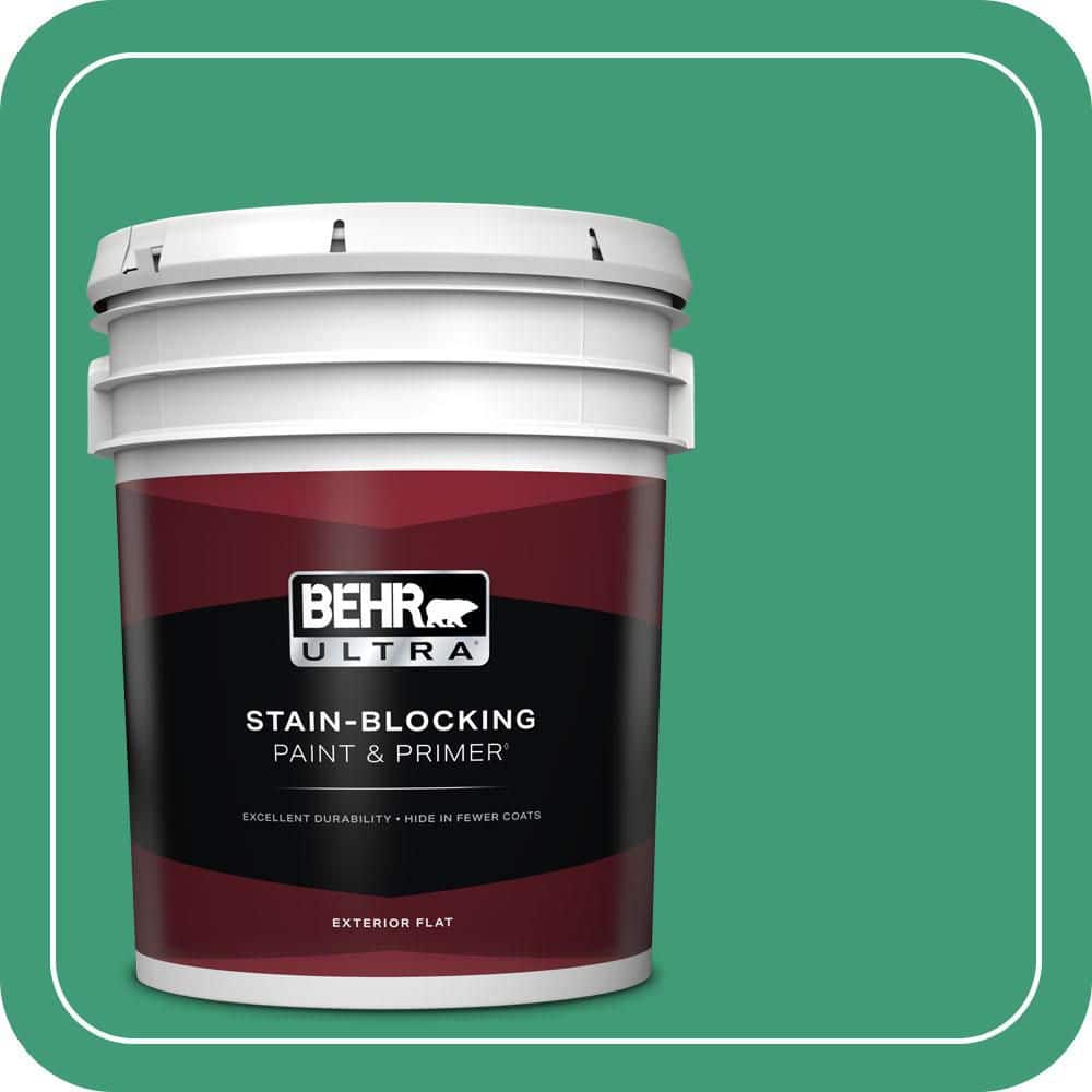 BEHR ULTRA 5 gal. #MQ6-42 Dancing Jewel Flat Exterior Paint & Primer