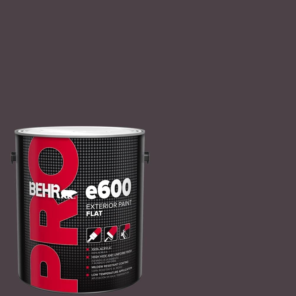 BEHR PRO 1 gal. #BXC-09 Dark Burgundy Wine Flat Exterior Paint (1)