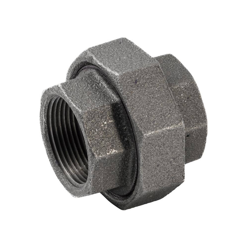 Southland 1-1/4 in. Black Malleable Iron FPT x FPT Union Fitting