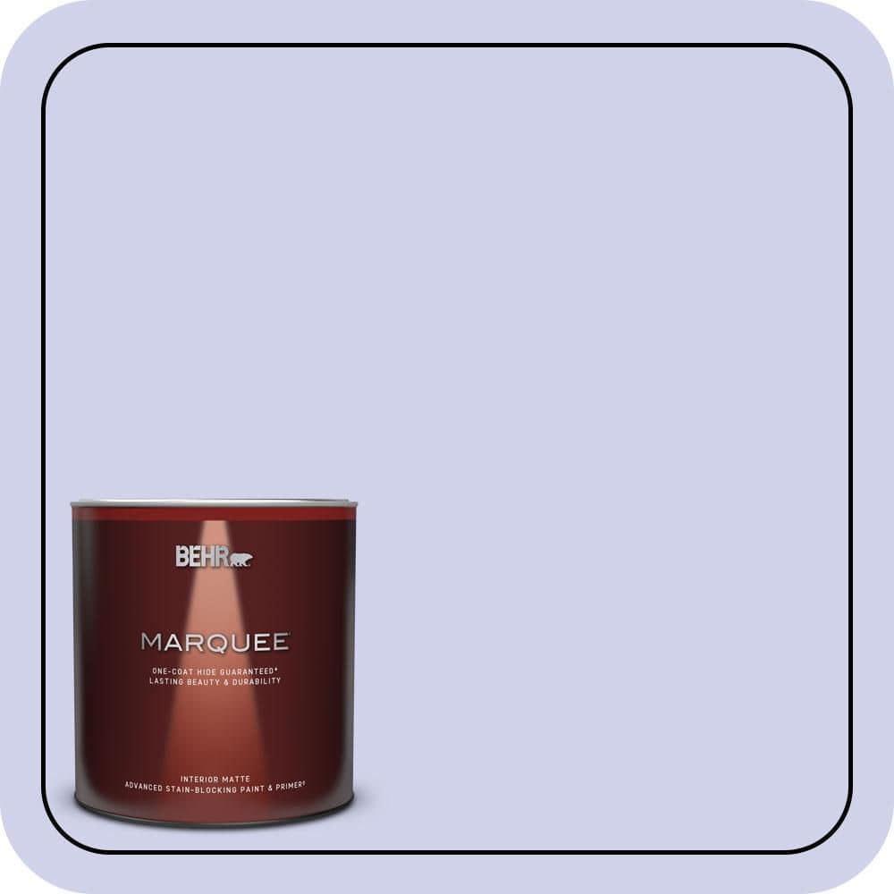 BEHR MARQUEE 1 qt. #P550-2 Artistic Violet Matte Interior Paint & Primer