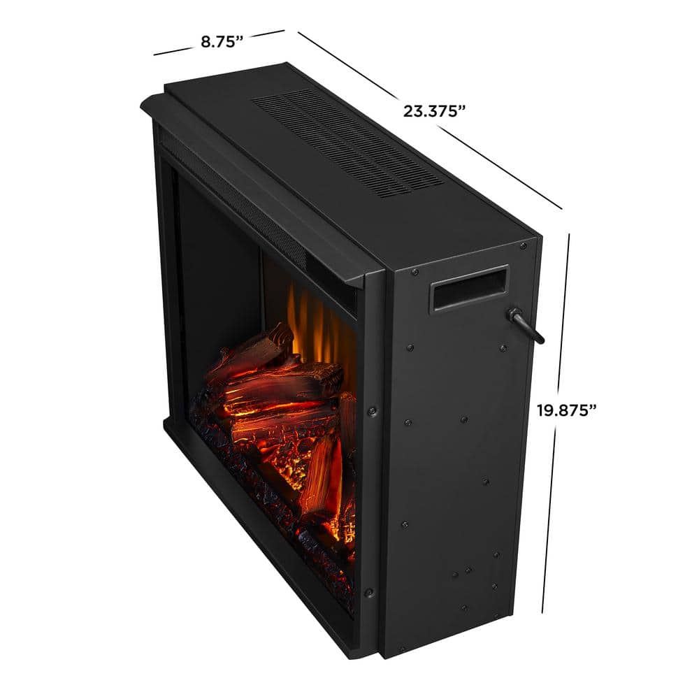 Real Flame Anika 49 in. Freestanding Wooden Electric Fireplace in White Stucco (3)