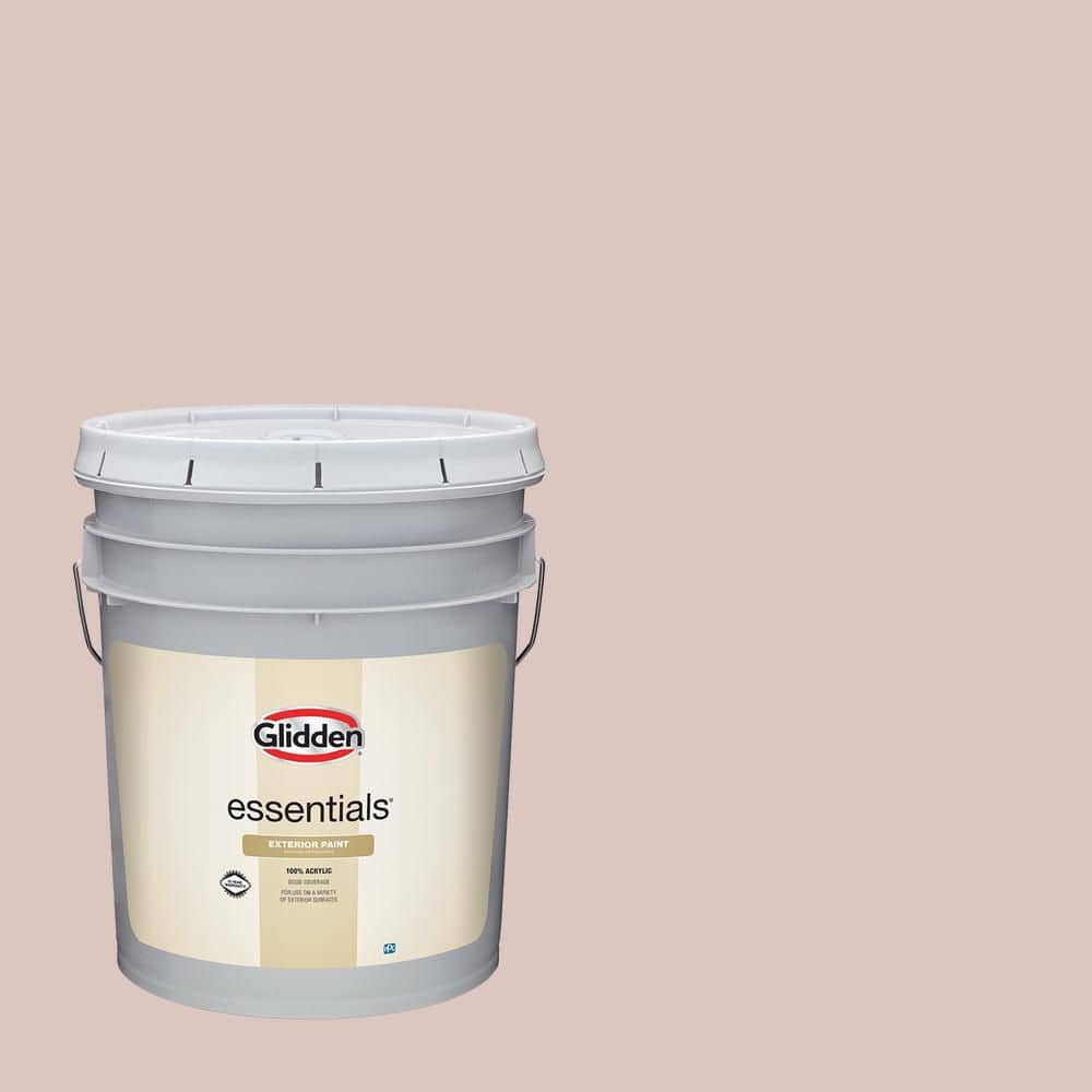 Glidden Essentials 5-gal. Cheerful Heart PPG1016-3 Semi-Gloss Exterior Paint