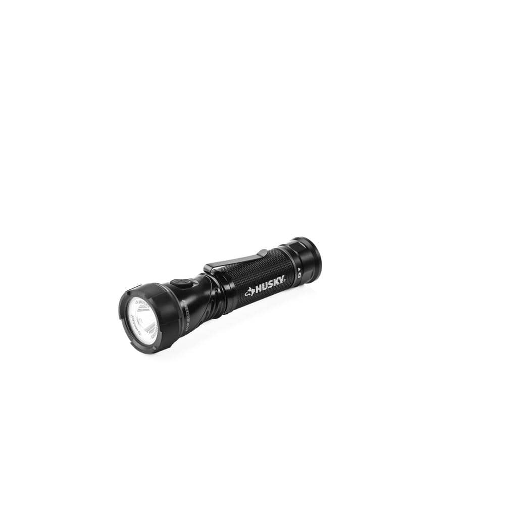 Husky 1000-Lumens Dual Power LED Swivel-Head Rechargeable Tactical Multi-Purpose Handheld Flashlight (2)