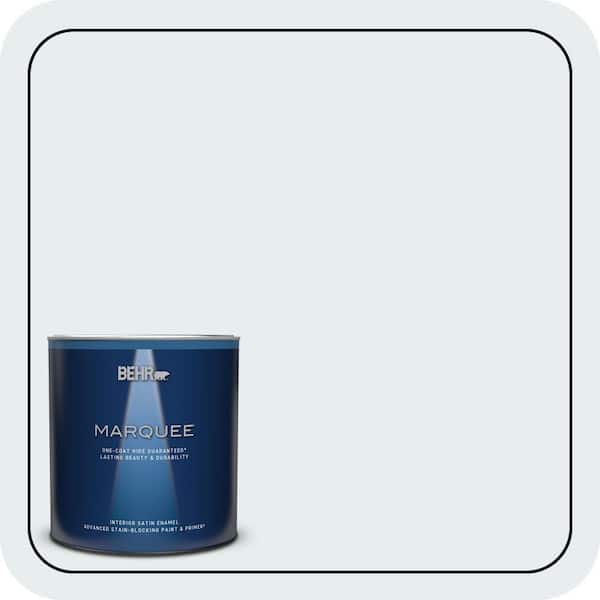 BEHR MARQUEE 1 qt. #560E-1 Little Dipper Satin Enamel Interior Paint & Primer (2)