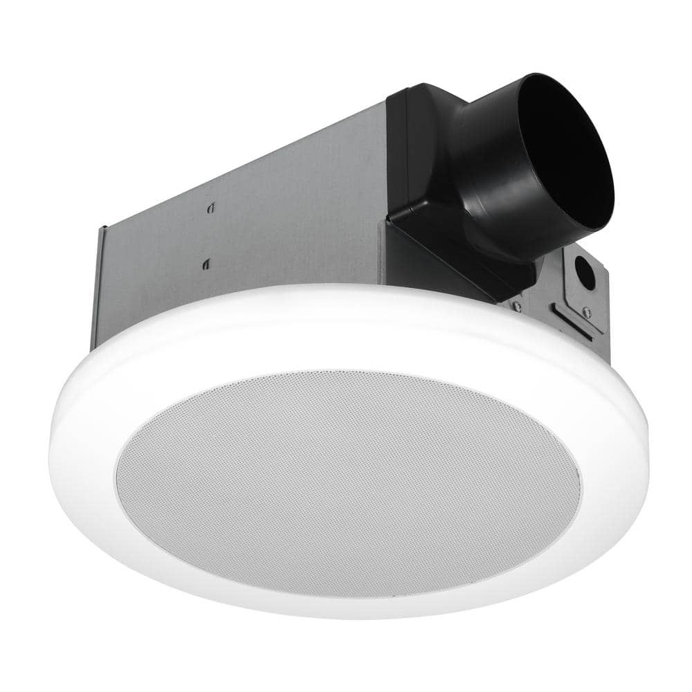 Commercial Electric 110 CFM 1.5 Sone Quiet Bathroom Exhaust Fan with Bluetooth Speaker, LED Light and Easy Install (2)