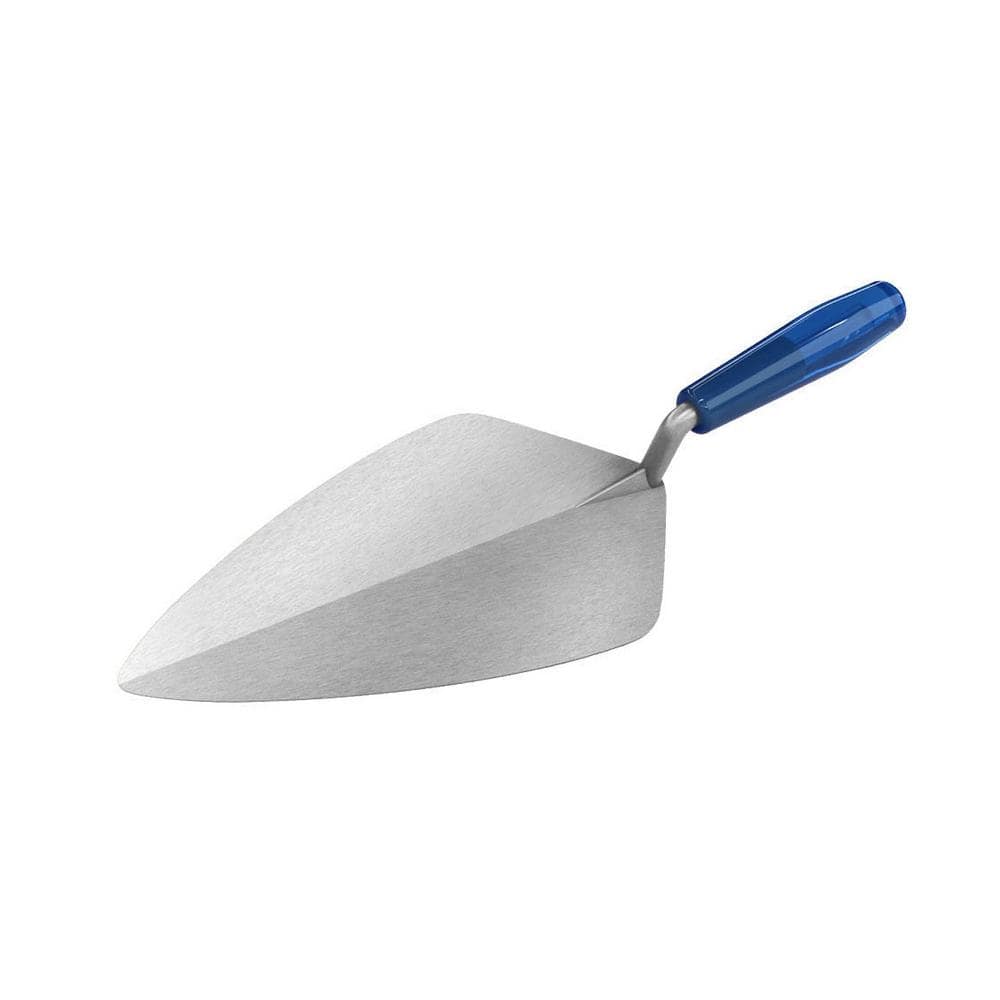 Bon Tool 11 in. x 5-1/2 in. Wide London Pro Carbon Steel Brick Masonry Trowel - Plastic Handle