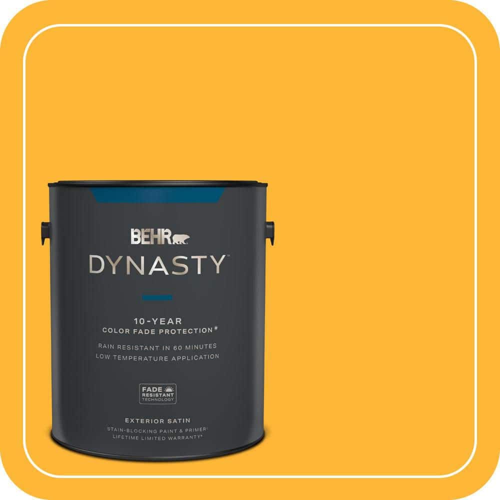BEHR DYNASTY 1 gal. #P270-6 Soft Boiled Satin Enamel Exterior Stain-Blocking Paint & Primer