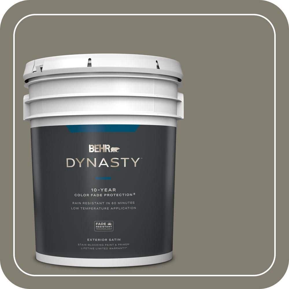 BEHR DYNASTY 5 gal. #PPU8-23 Manuscript Satin Enamel Exterior Stain-Blocking Paint & Primer