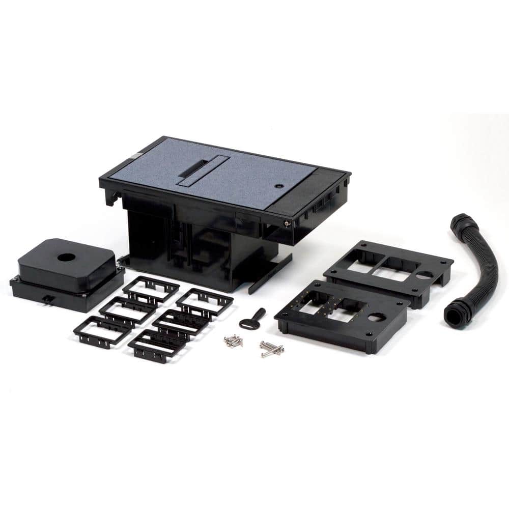 Legrand Wiremold Gray 2-Gang Outdoor Ground Box Low Voltage Box Assembly for Communication and A/V (1)