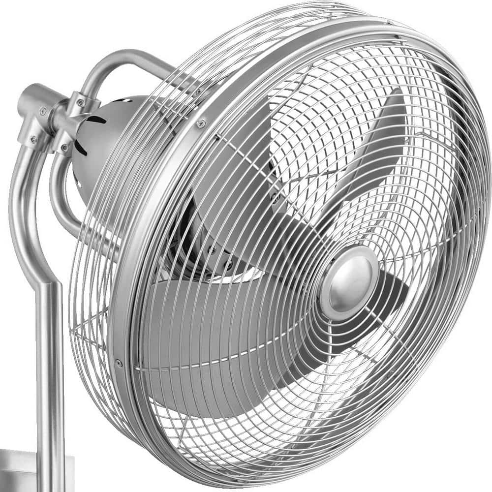 Quorum INTERNATIONAL Veranda 16 in. Indoor/ Outdoor Satin Nickel Ceiling Fan with Wall Control (2)