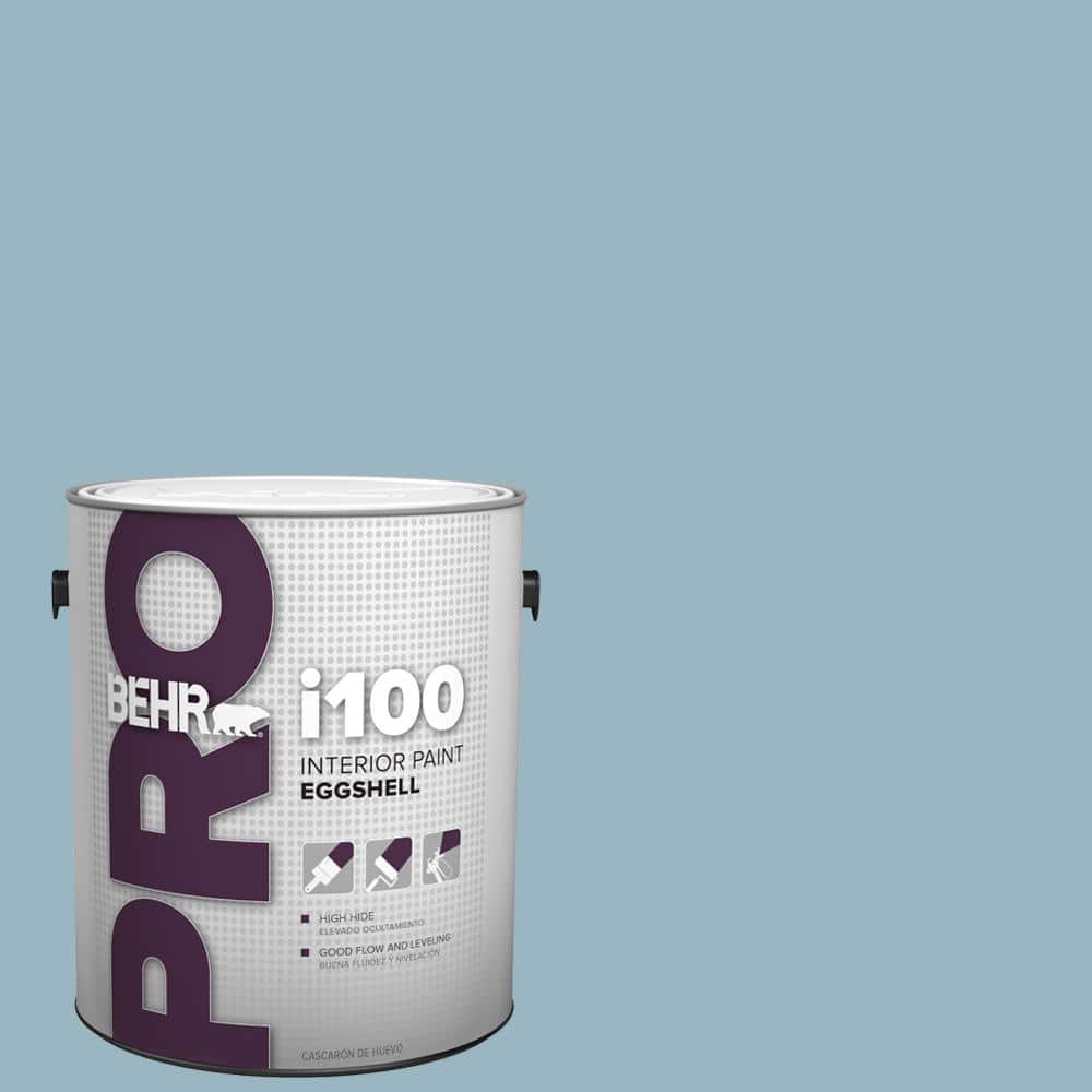 BEHR PRO 1 gal. #S470-3 Peaceful Blue Eggshell Interior Paint (1)