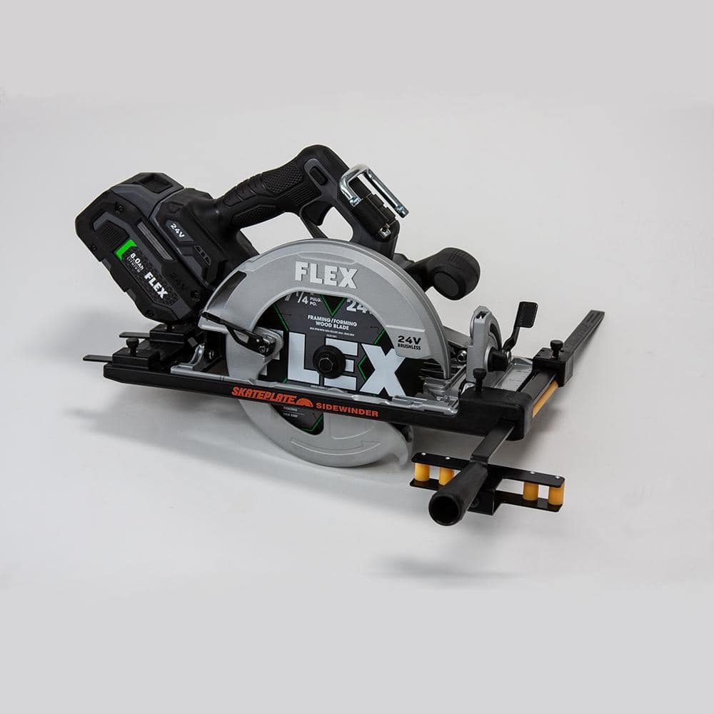 SKATEPLATE Rolling Plate and Cutting Guide for Right-Blade Circular Saws (2)