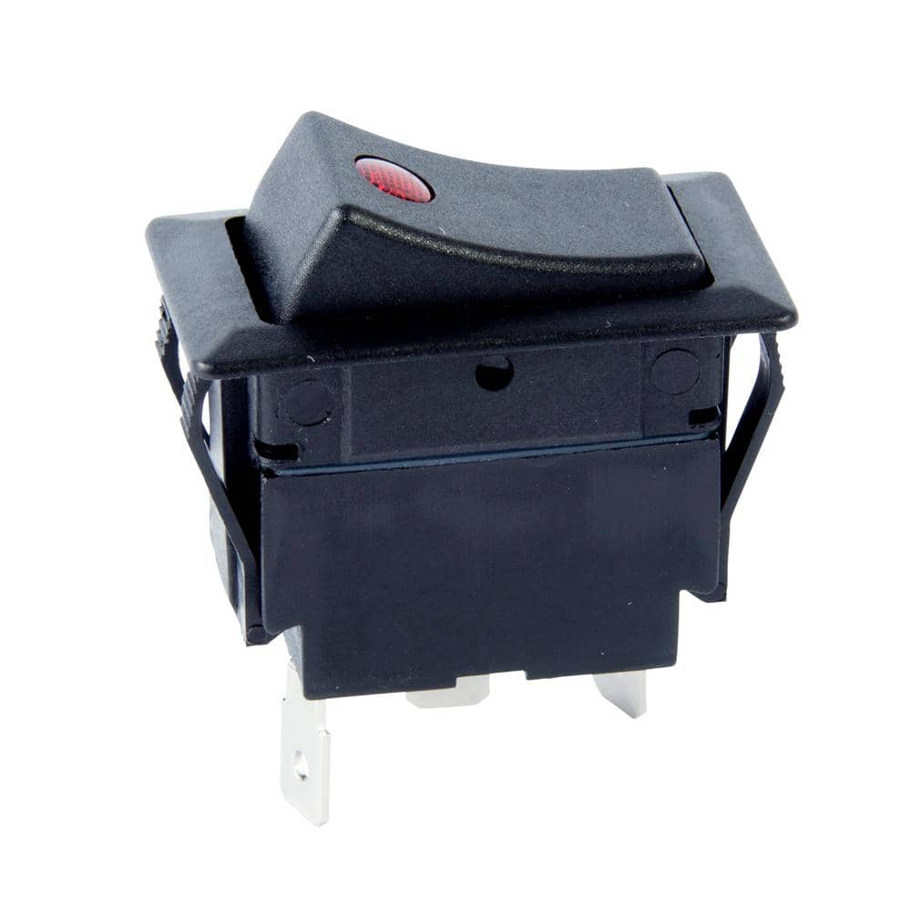 Gardner Bender 10 Amp Single-Pole Illuminated Rocker Black Switch (1)