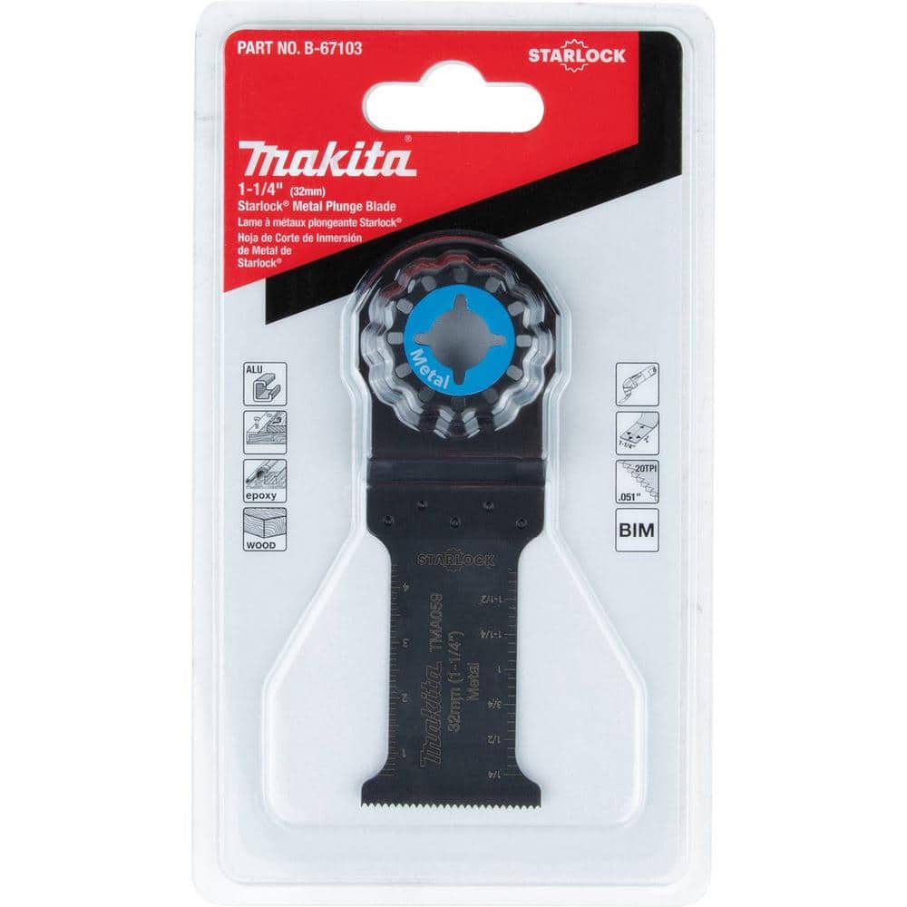 Makita 1-1/4 in. Starlock Metal Plunge Blade (BiM) (2)