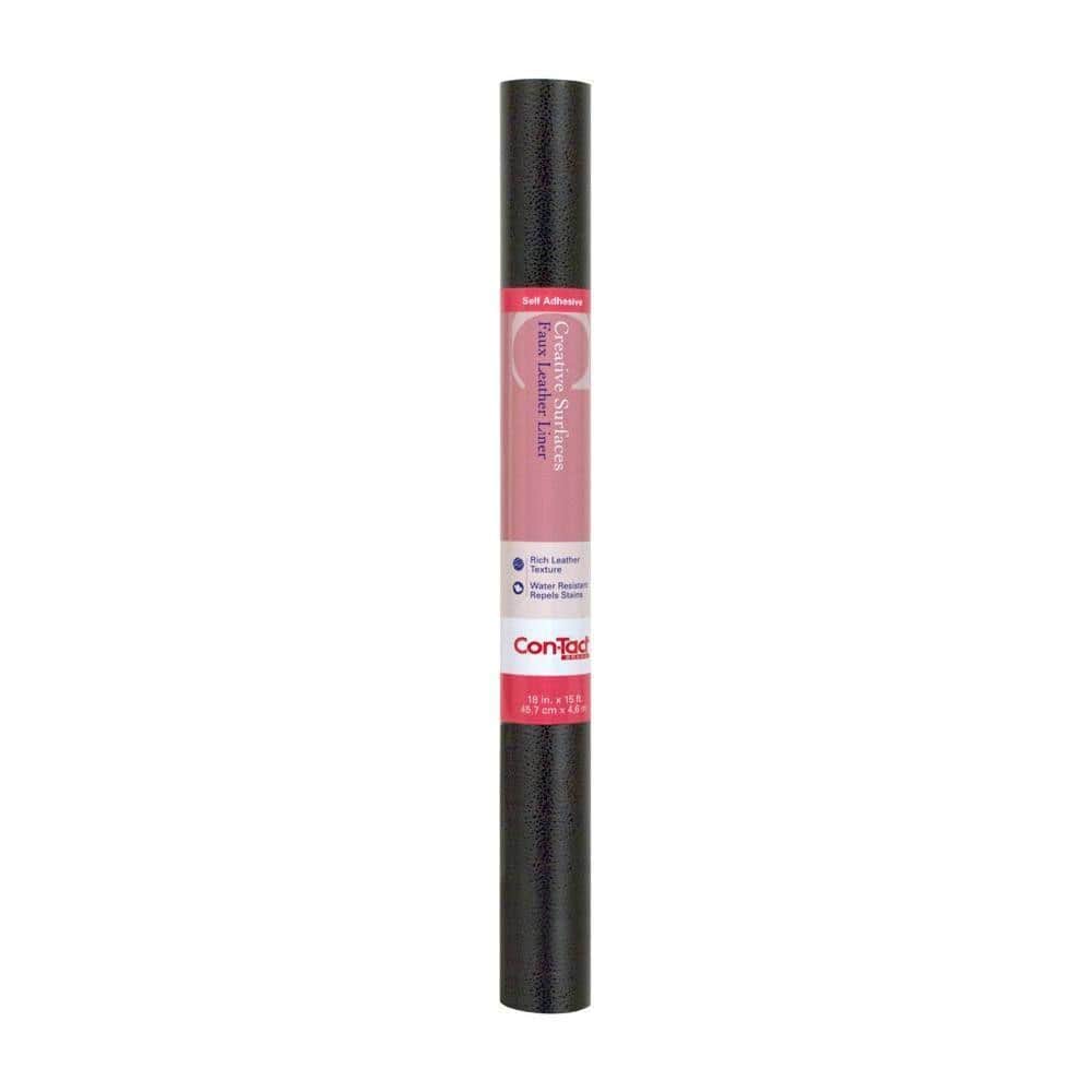 Con-Tact Black Adhesive Shelf/Drawer Liner
