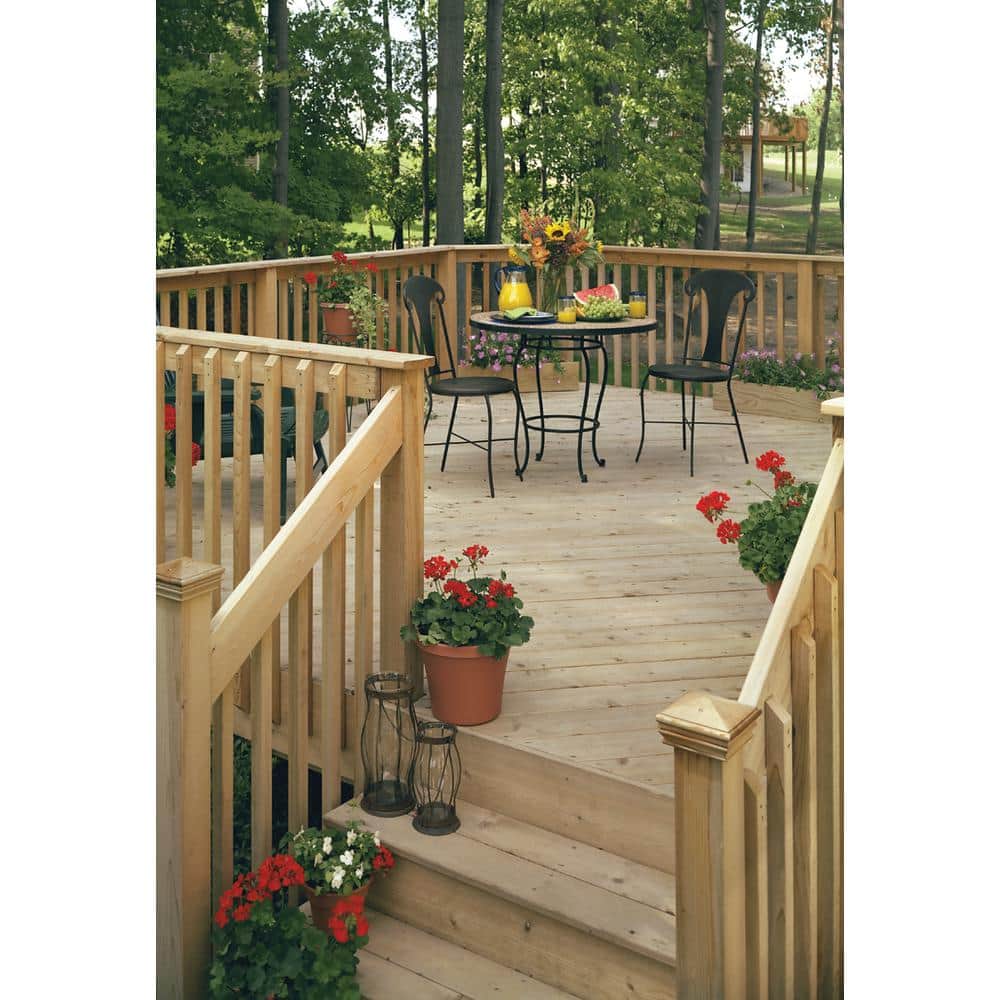 Unbranded 2 in. x 2 in. x 42 in. Wood Pressure-Treated Mitered 1-End B1E Baluster (16-Pack) (3)