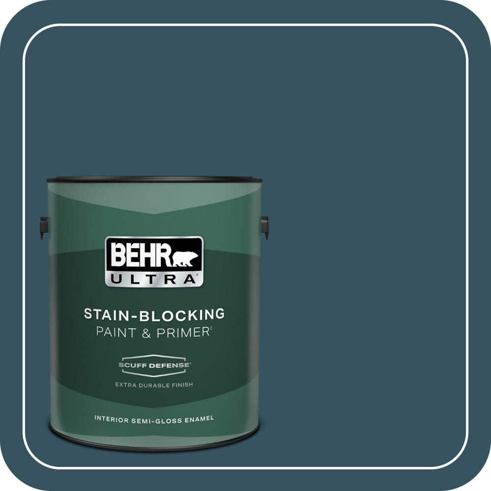 BEHR ULTRA 1 gal. #MQ5-24 Opera Glasses Extra Durable Semi-Gloss Enamel Interior Paint & Primer