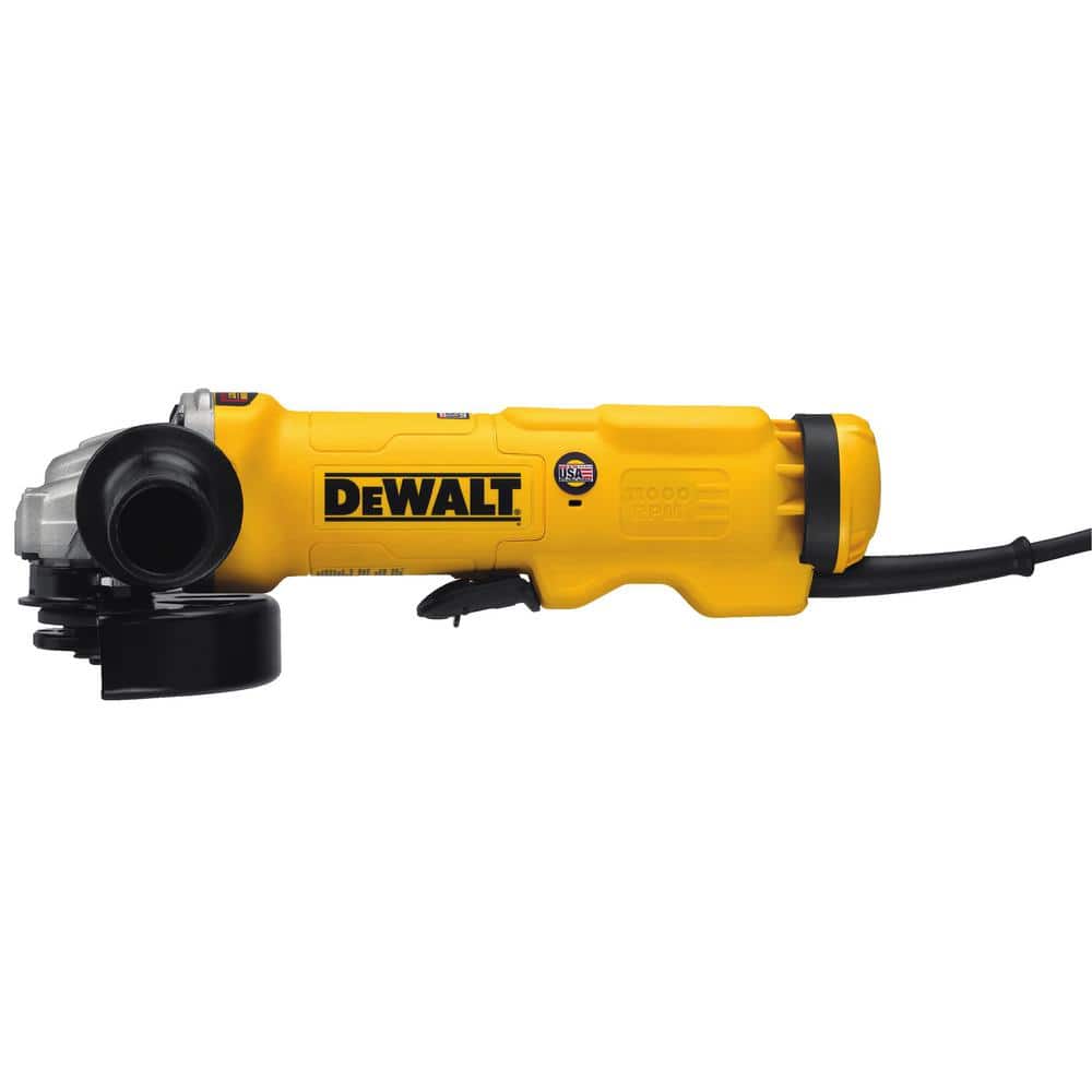 DEWALT 13 Amp Corded 4.5 - 5 in. Angle Grinder with No-Lock-On Paddle Switch (3)