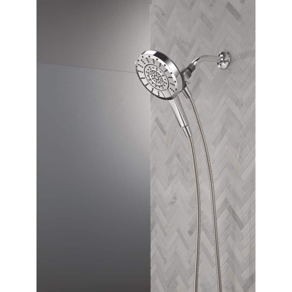 Delta In2ition ProClean 5-Spray Wall Mount Dual Fixed and Handheld Shower Head in Chrome (3)