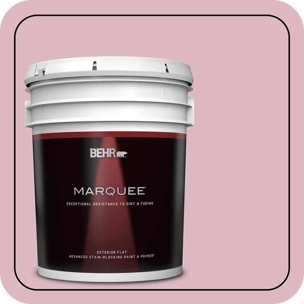 BEHR MARQUEE 5 gal. #S130-2 Shy Smile Flat Exterior Paint & Primer