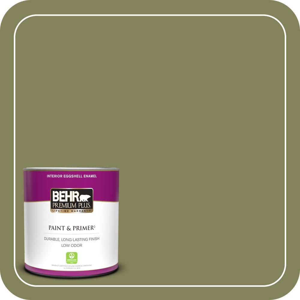 BEHR PREMIUM PLUS #PMD-47 Martini Olive Enamel & Primer Color Sample (1)