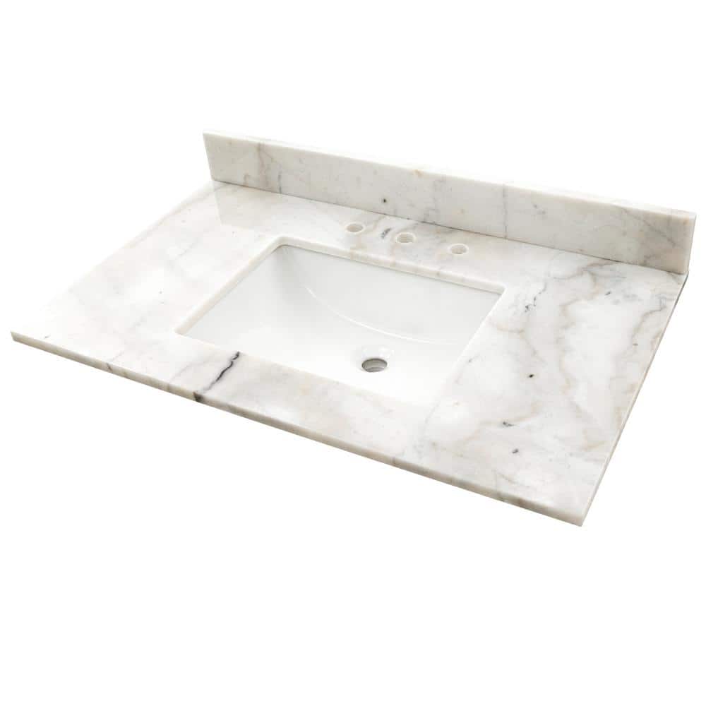 MSI 49 in. 22 in. Engineered Marble Vanity Top with White Rectangular Single Sink (4)