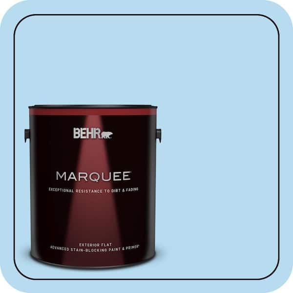 BEHR MARQUEE 1 gal. #P500-2 Seashore Dreams Flat Exterior Paint & Primer (2)